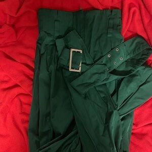 H&M Green Pants with Belt
